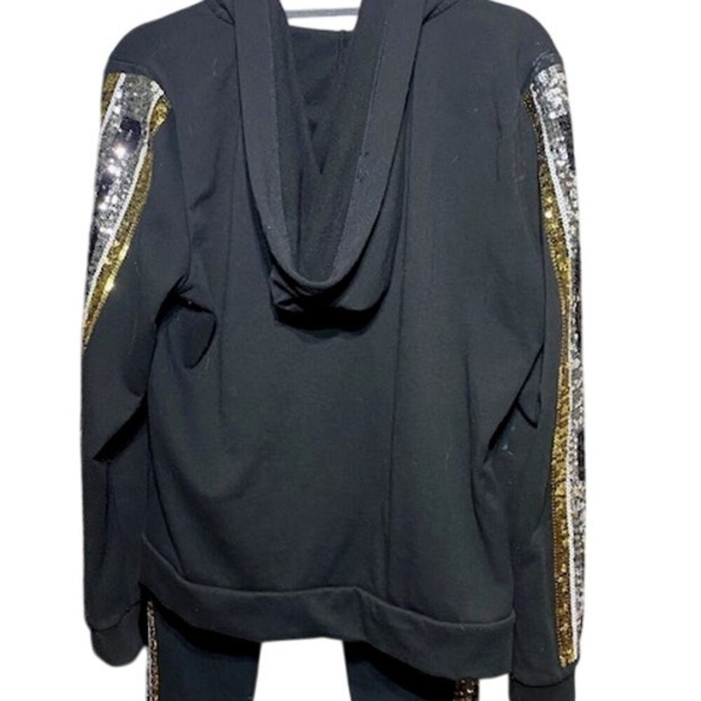 VS Pink Silver and Gold Sequin 2 Piece warm up suit RARE - Picture 8 of 10